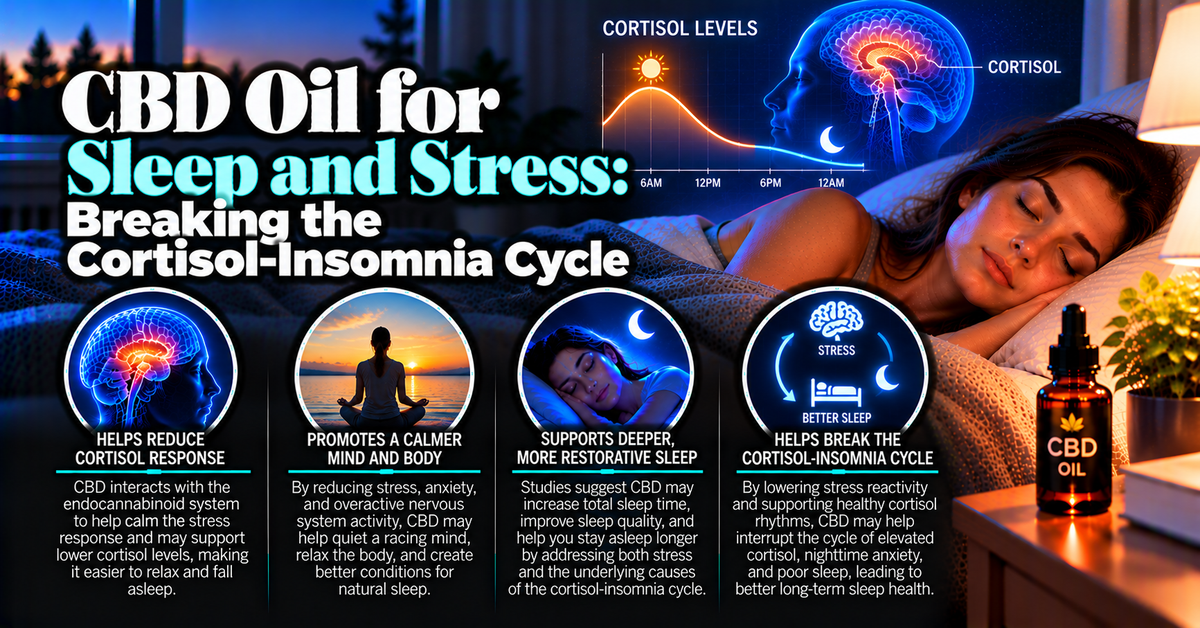 CBD Oil for Sleep and Stress: Breaking the Cortisol-Insomnia Cycle