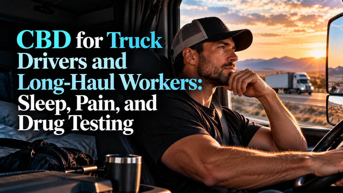 CBD for Truck Drivers and Long-Haul Workers: Sleep, Pain, and Drug Testing | PureCraft CBD