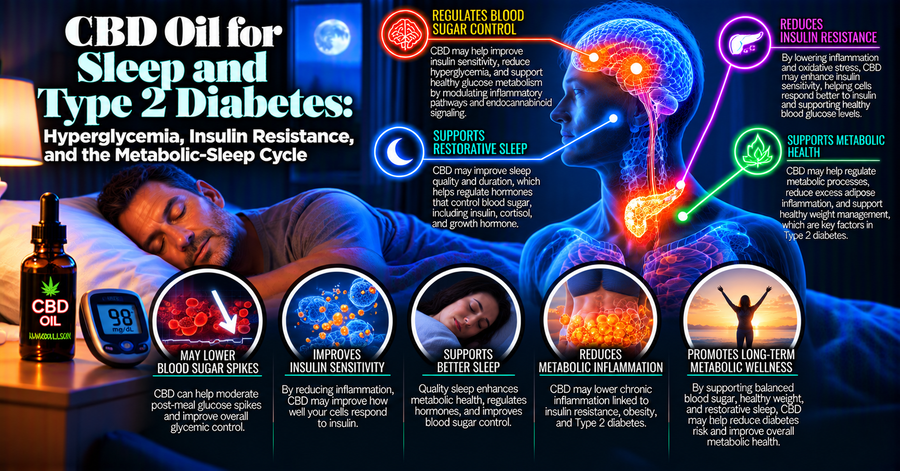 CBD Oil for Sleep and Type 2 Diabetes: Hyperglycemia, Insulin Resistance, and the Metabolic-Sleep Cycle | PureCraft CBD