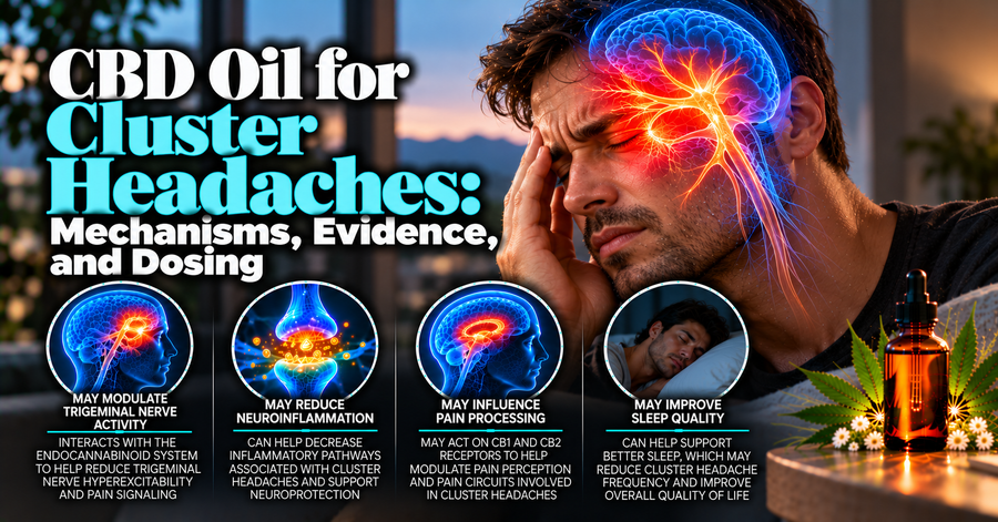CBD Oil for Cluster Headaches: Mechanisms, Evidence, and Dosing