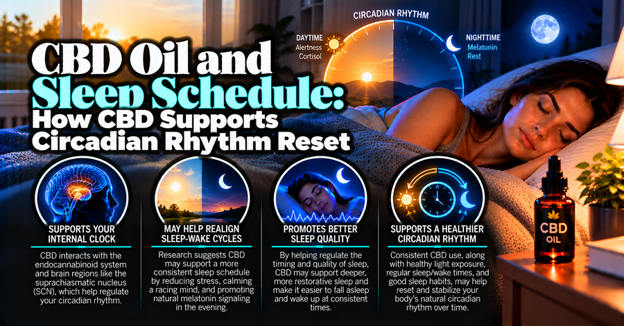 CBD Oil and Sleep Schedule: How CBD Supports Circadian Rhythm Reset