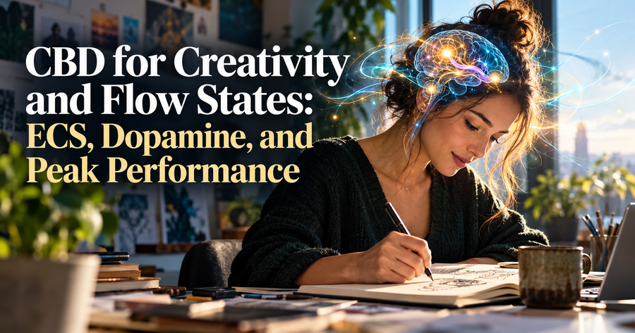 CBD for Creativity and Flow States: ECS, Dopamine, and Peak Performance | PureCraft CBD