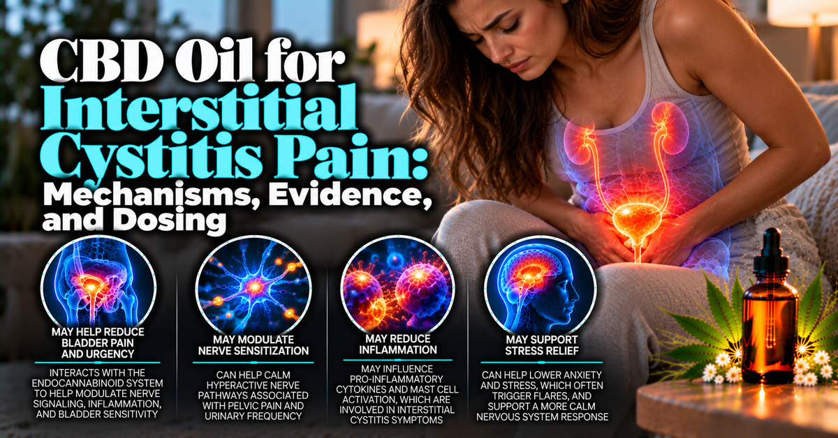 CBD Oil for Interstitial Cystitis Pain: Mechanisms, Evidence, and Dosing