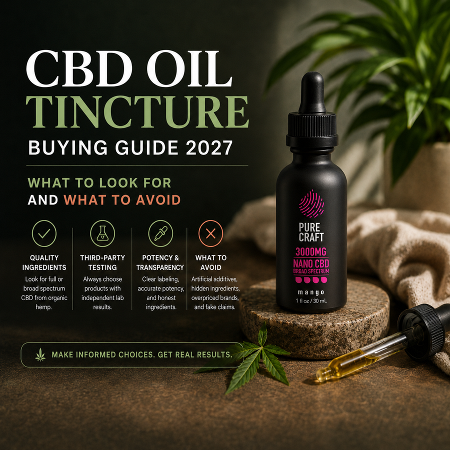 CBD Oil Tincture Buying Guide 2027: What to Look For and What to Avoid | PureCraft CBD