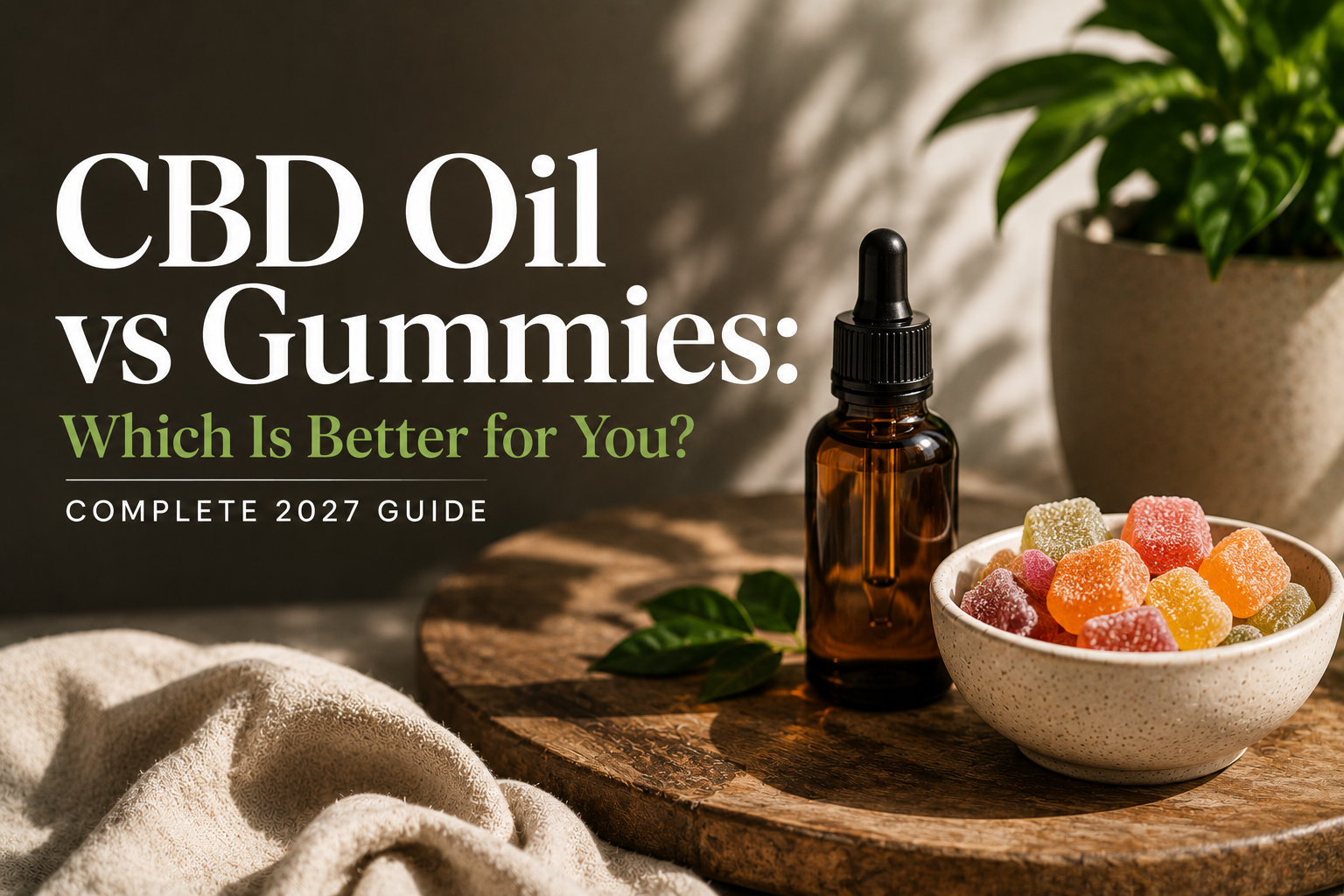 CBD Oil vs Gummies: Which Is Better for You? Complete 2027 Guide | PureCraft CBD