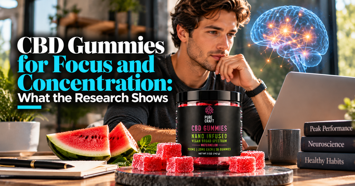 CBD Gummies for Focus and Concentration: What the Research Shows