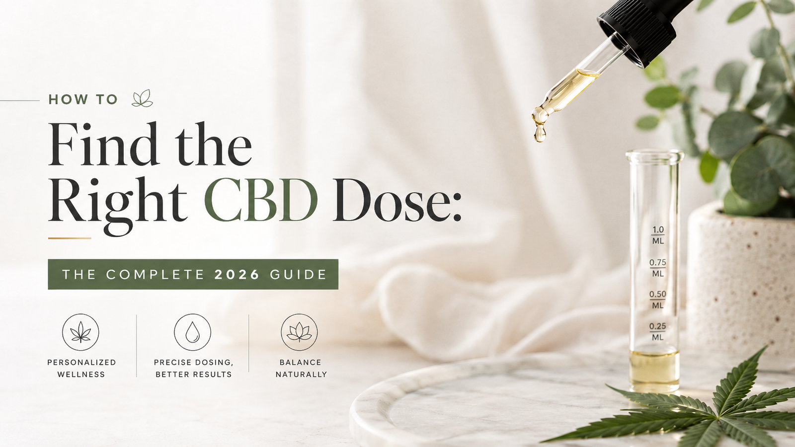 How to Find the Right CBD Dose: The Complete 2026 Guide | PureCraft CBD