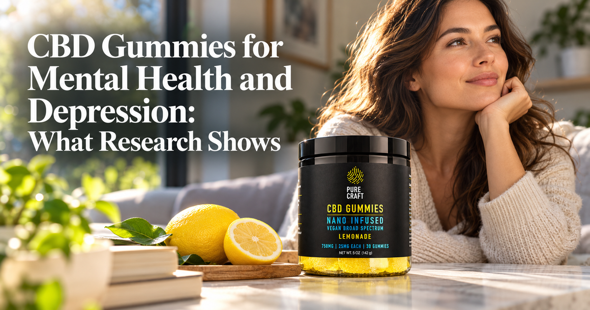 CBD Gummies for Mental Health and Depression: What Research Shows | PureCraft CBD