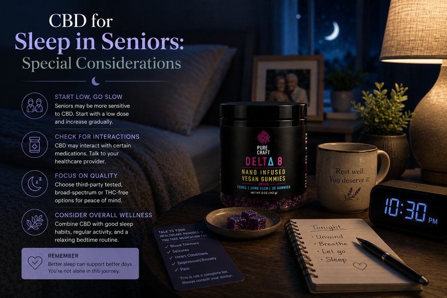 CBD for Sleep in Seniors: Special Considerations | PureCraft CBD