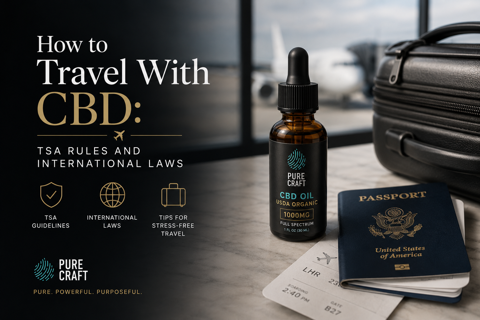 How to Travel With CBD: TSA Rules and International Laws | PureCraft CBD