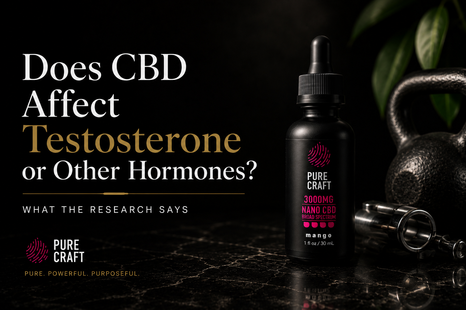 Does CBD Affect Testosterone or Other Hormones? | PureCraft CBD