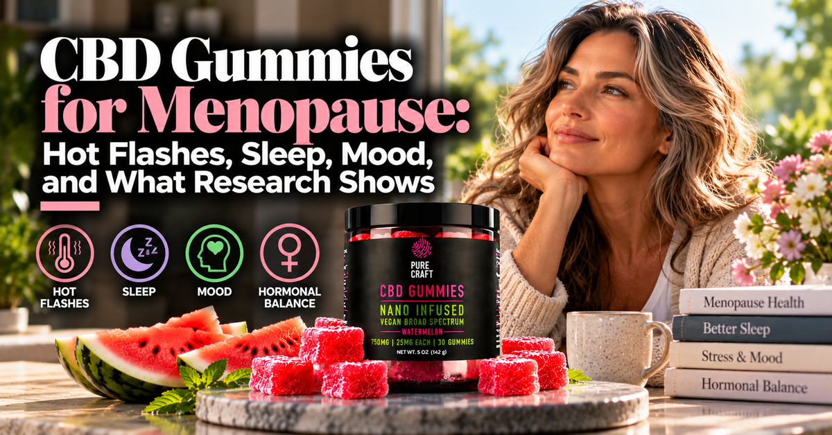 CBD Gummies for Menopause: Hot Flashes, Sleep, Mood, and What Research Shows