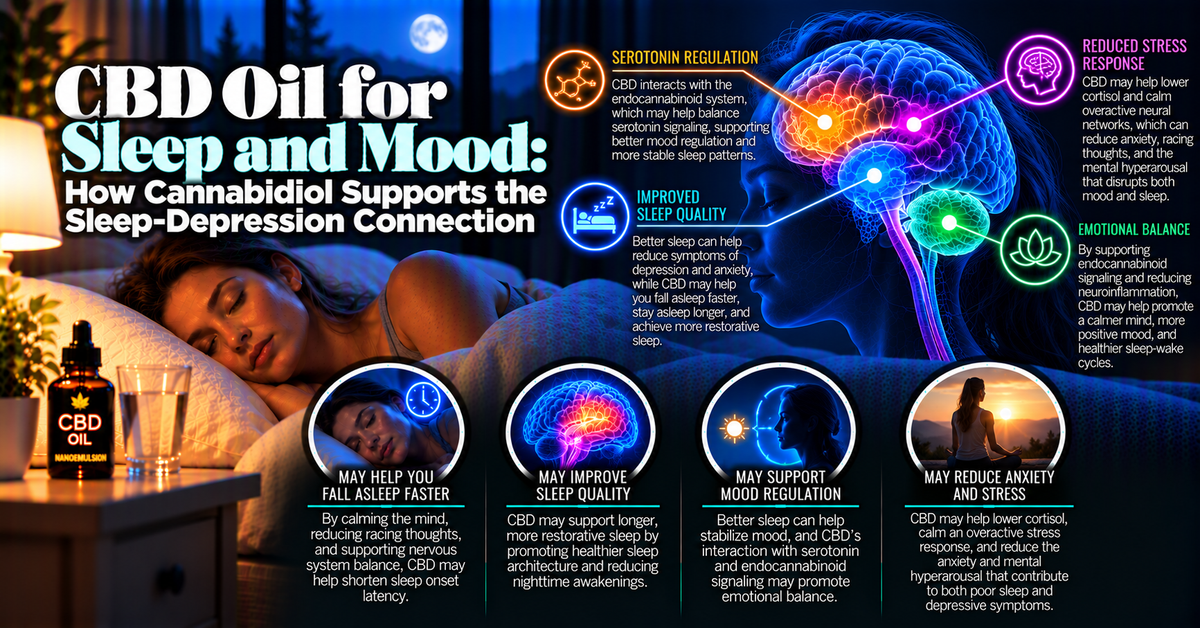 CBD Oil for Sleep and Mood: How Cannabidiol Supports the Sleep-Depression Connection