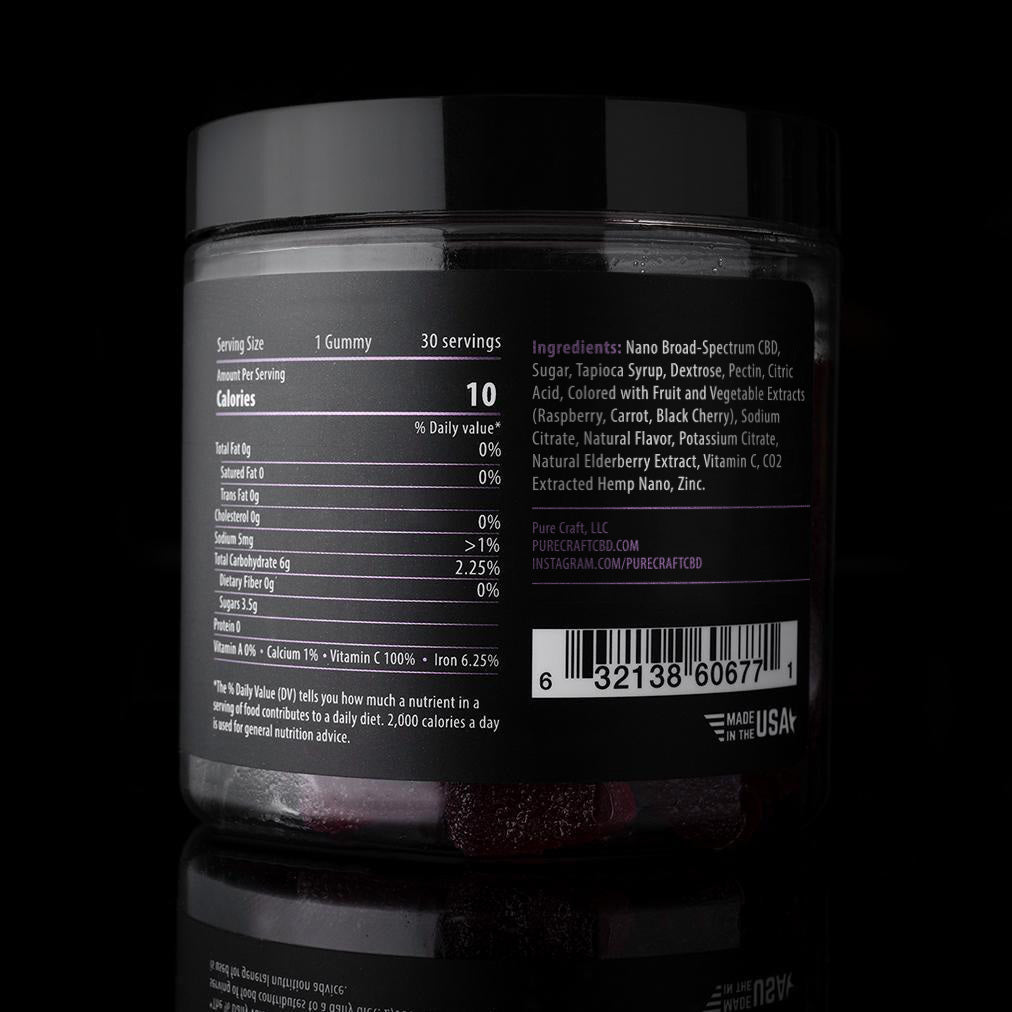 750mgNANEDB-2 @@ Sambucus Elderberry Gummy by Pure Craft CBD